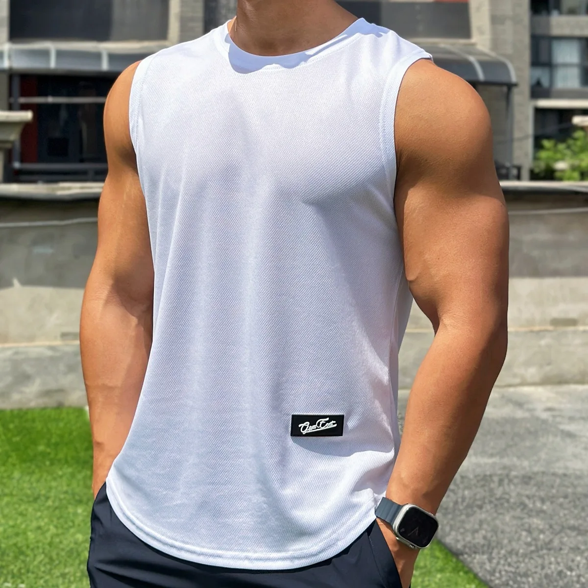 Undershirt Crew Neck - 2025, Sommer, neuer Trend, Herren-Tanktop, Pullover,