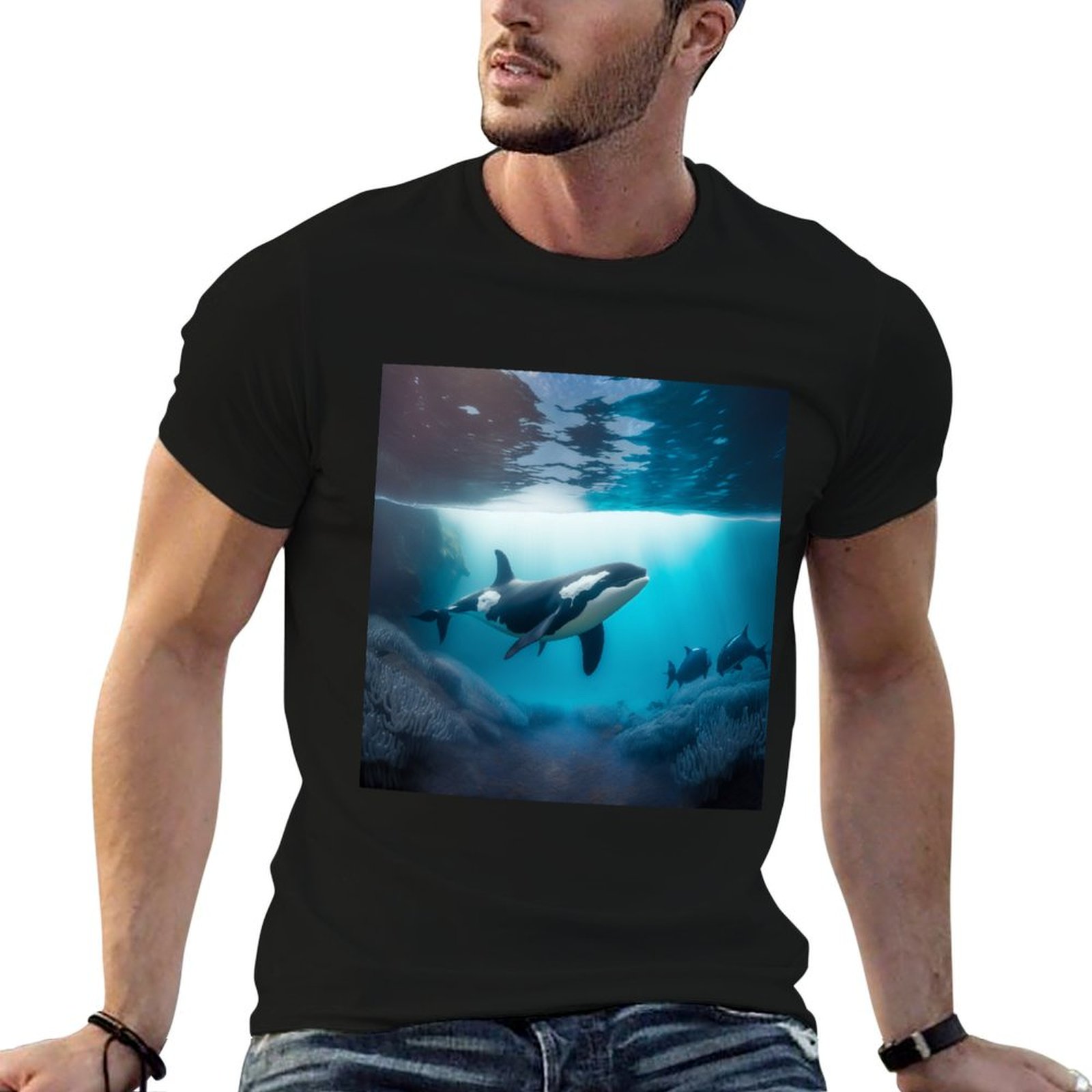 Under Sea Orca T-Shirt Minimal – Undershirt Crew Neck Bewertung und Preis